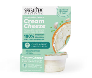 Plant-Based Cheese: Cashew Cream Cheese: Chives and Garlic image