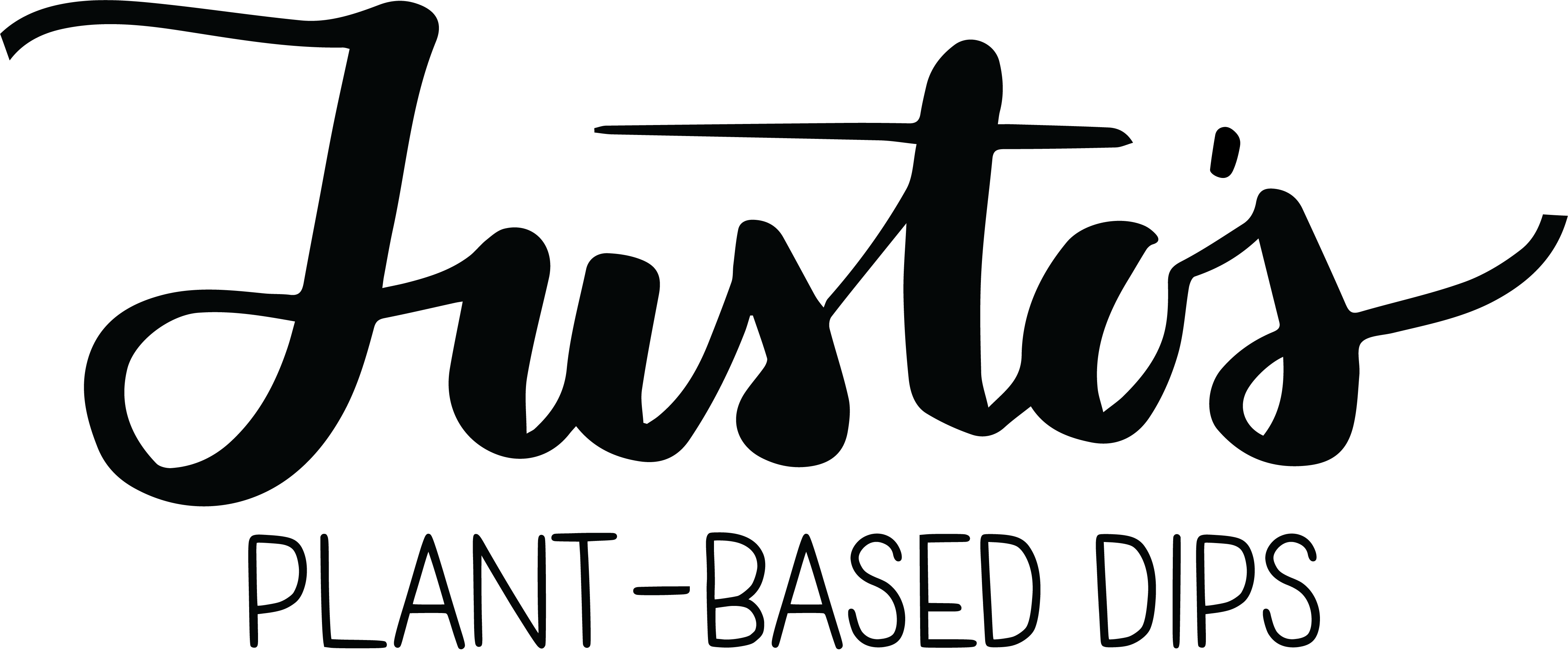 Justo's Plant Based Dips logo image.