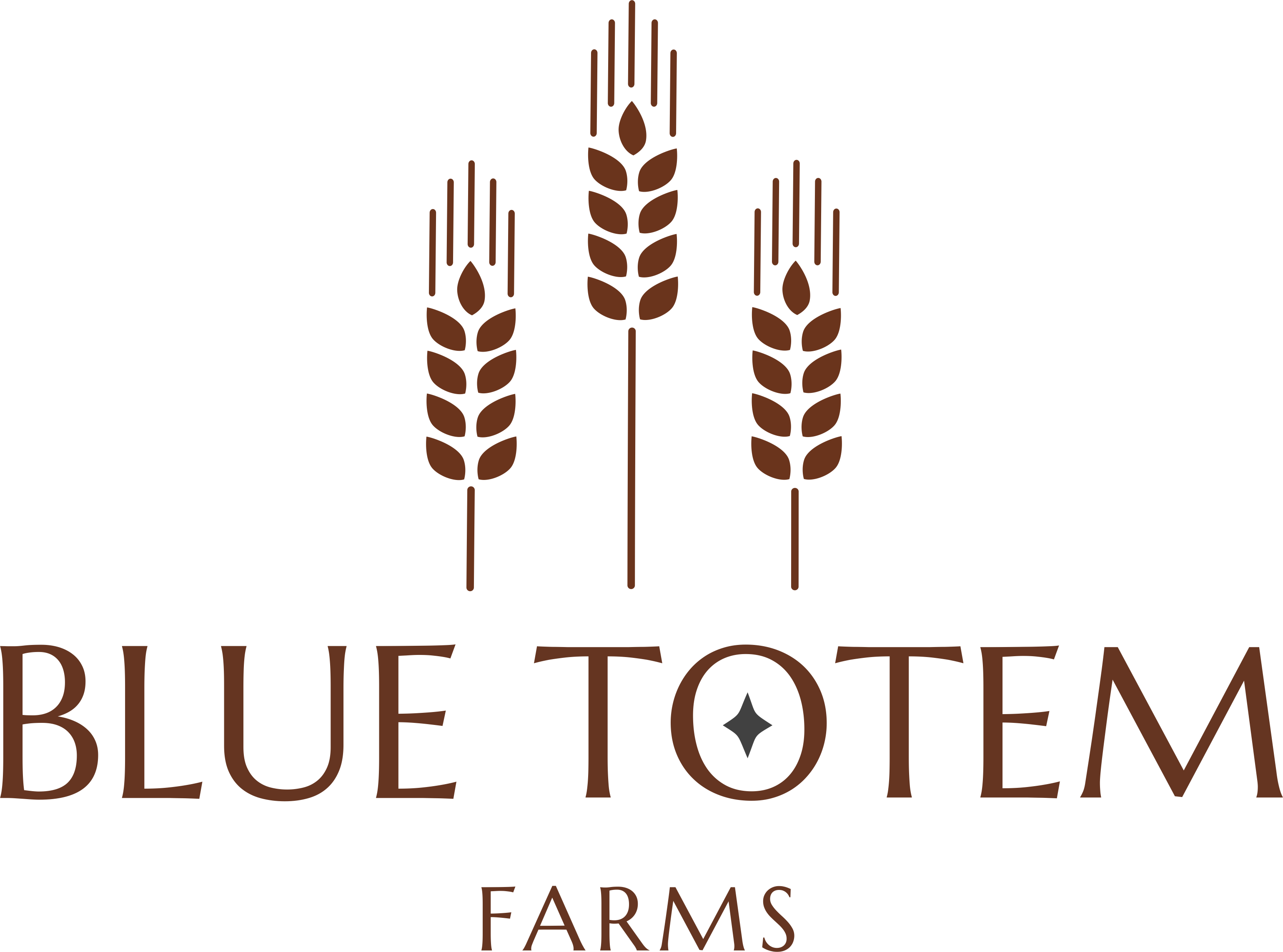 Blue Totem Farms logo image.