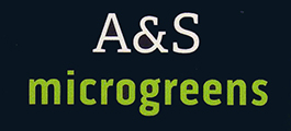 A and S Microgreens and Freeze-Dried Snacks logo