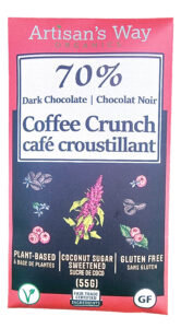 Chocolate: Coffee Crunch 70% Chocolate Bar image